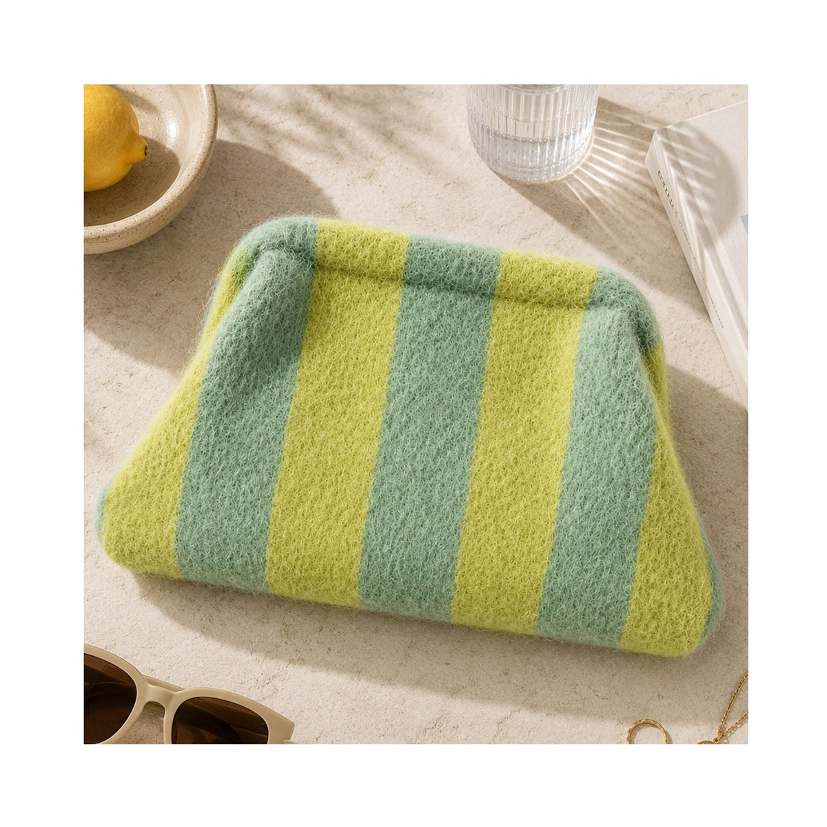 Clutch Fluffy Cloud - Jane (Yellow Green)