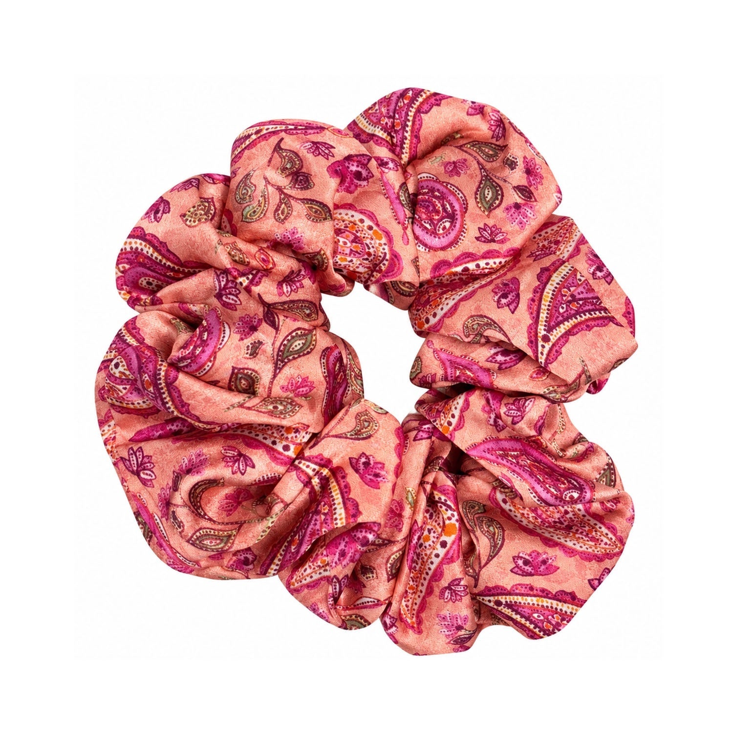 Silk Scrunchie - Positano Pink