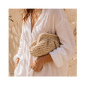 Clutch Elody Straw - Ivory