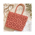 Tote Corallo Crochet - Pink Rose
