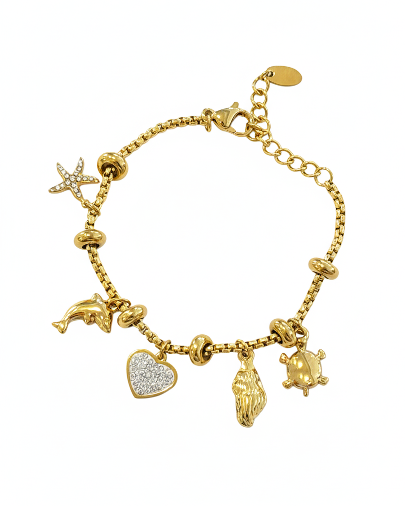 Heart Charm Bracelet