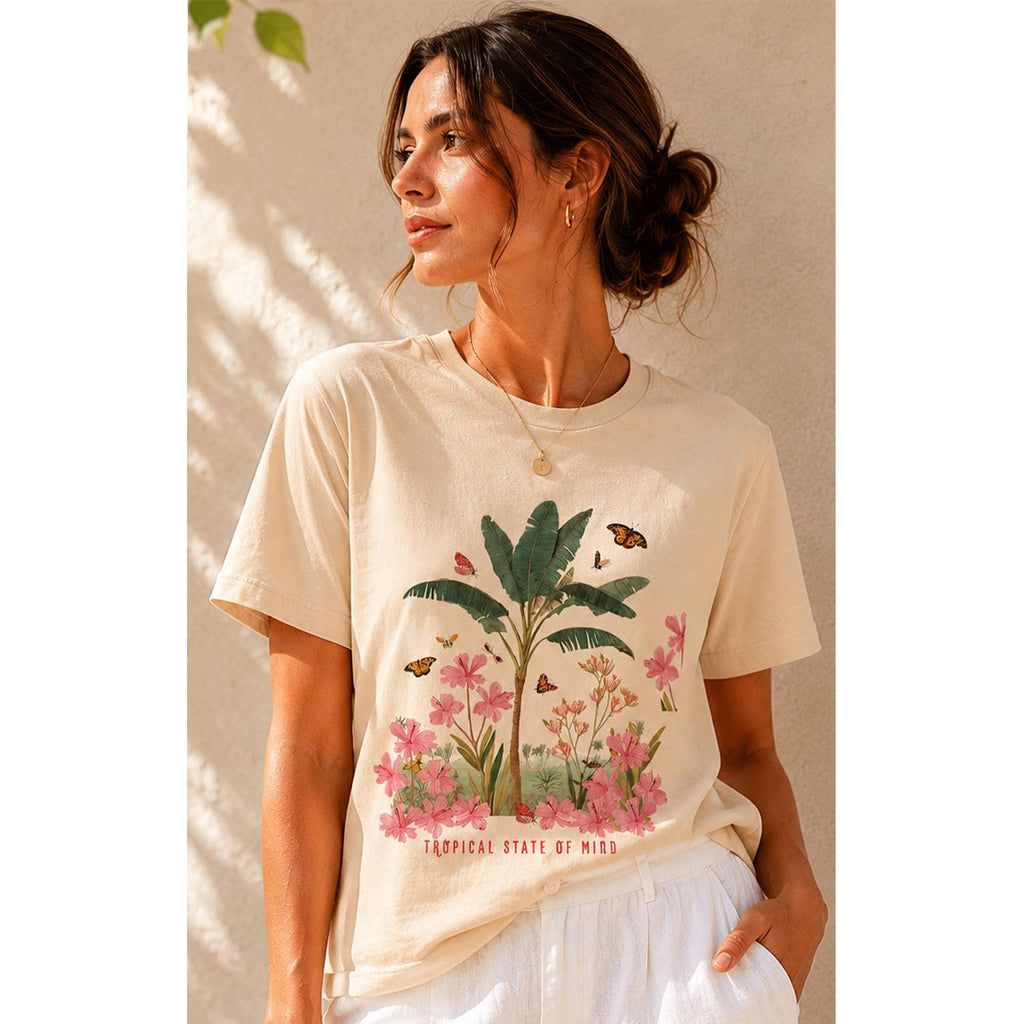 TShirt - Tropical State of Mind - Cream