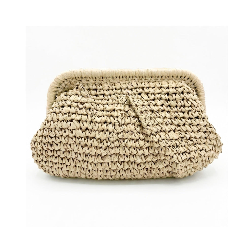 Clutch Elody Straw - Ivory