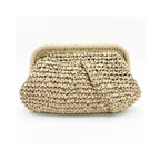 Clutch Elody Straw - Ivory