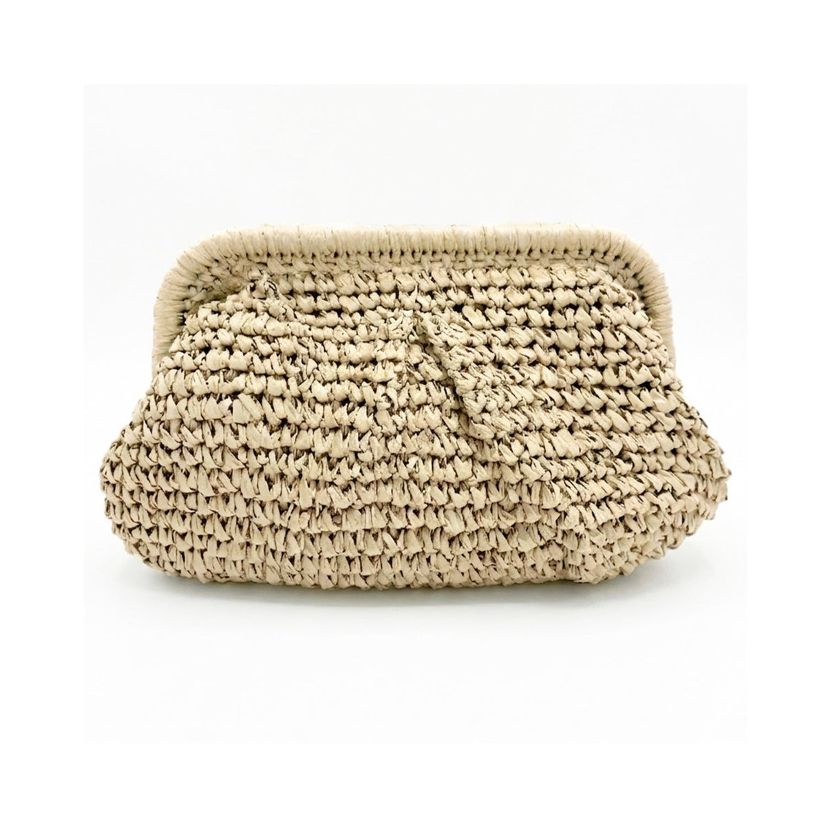 Clutch Elody Straw - Ivory