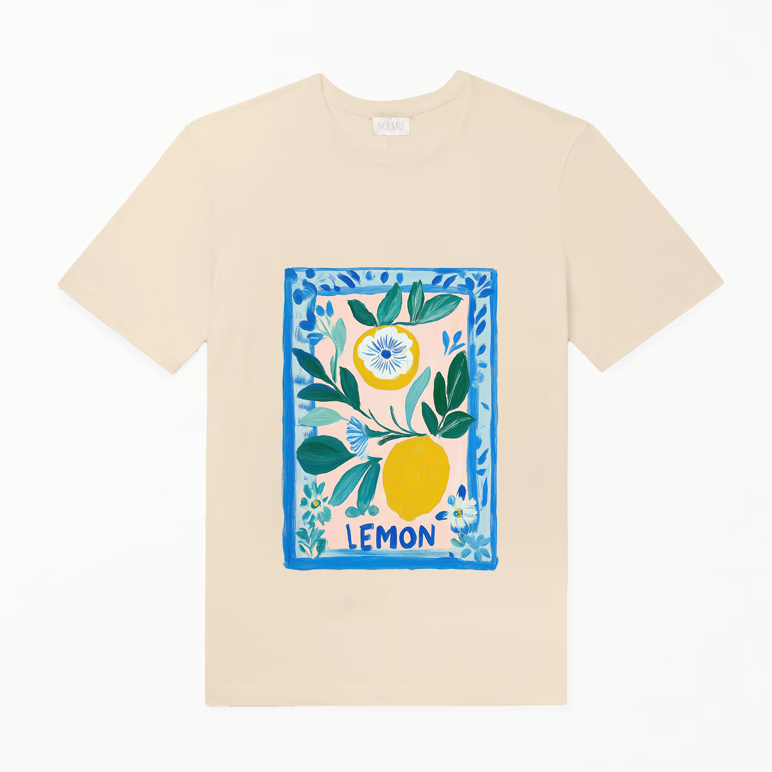 TShirt - Lemon Tile - Cream