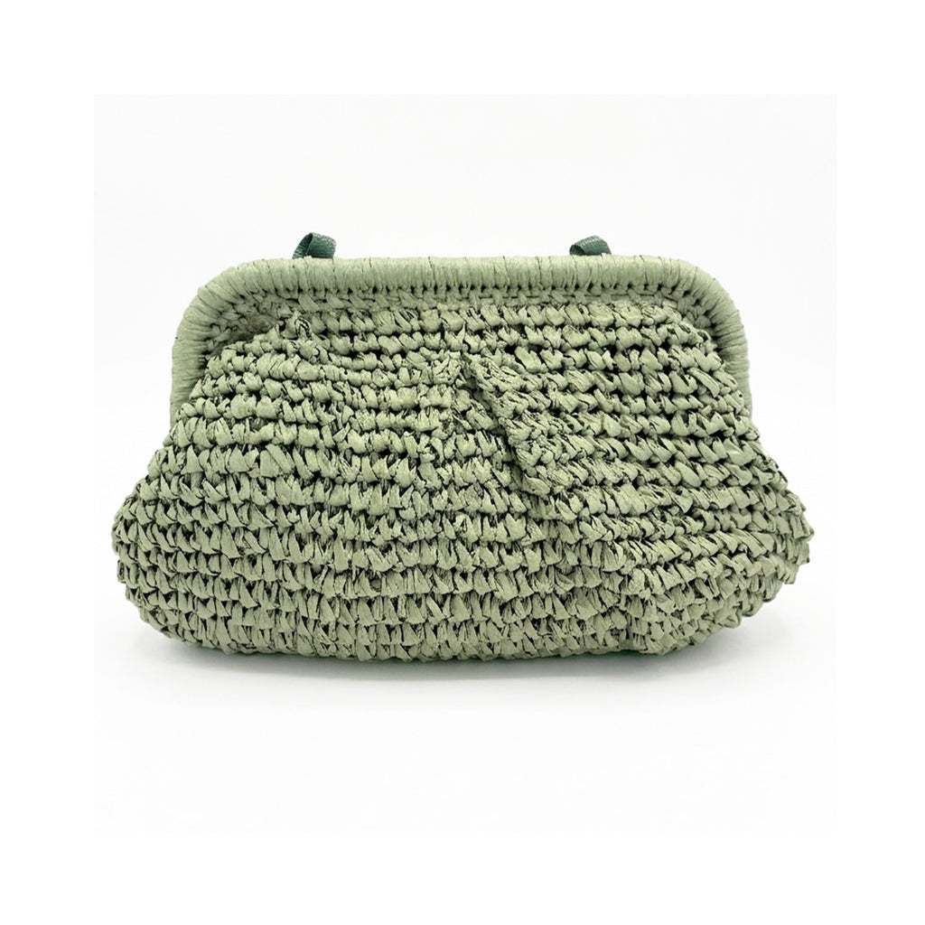 Clutch Elody Straw - Matcha