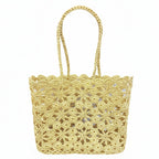 Tote Corallo Crochet - Natural sand