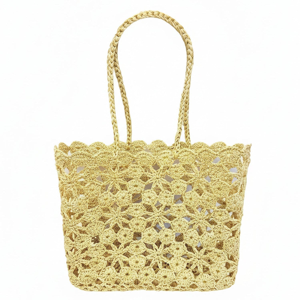 Tote Corallo Crochet - Natural sand
