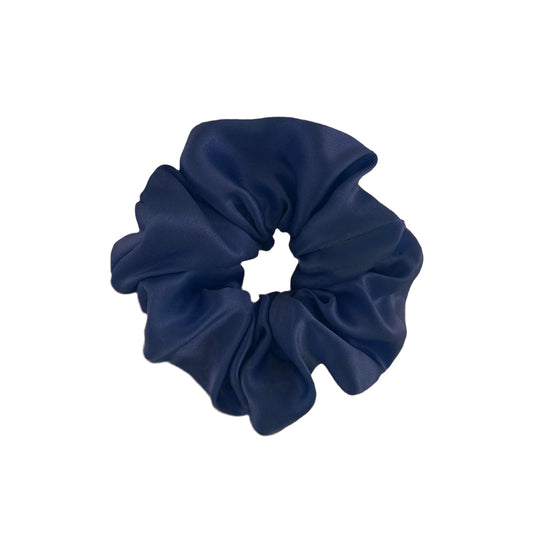 Silk Scrunchie - Navy
