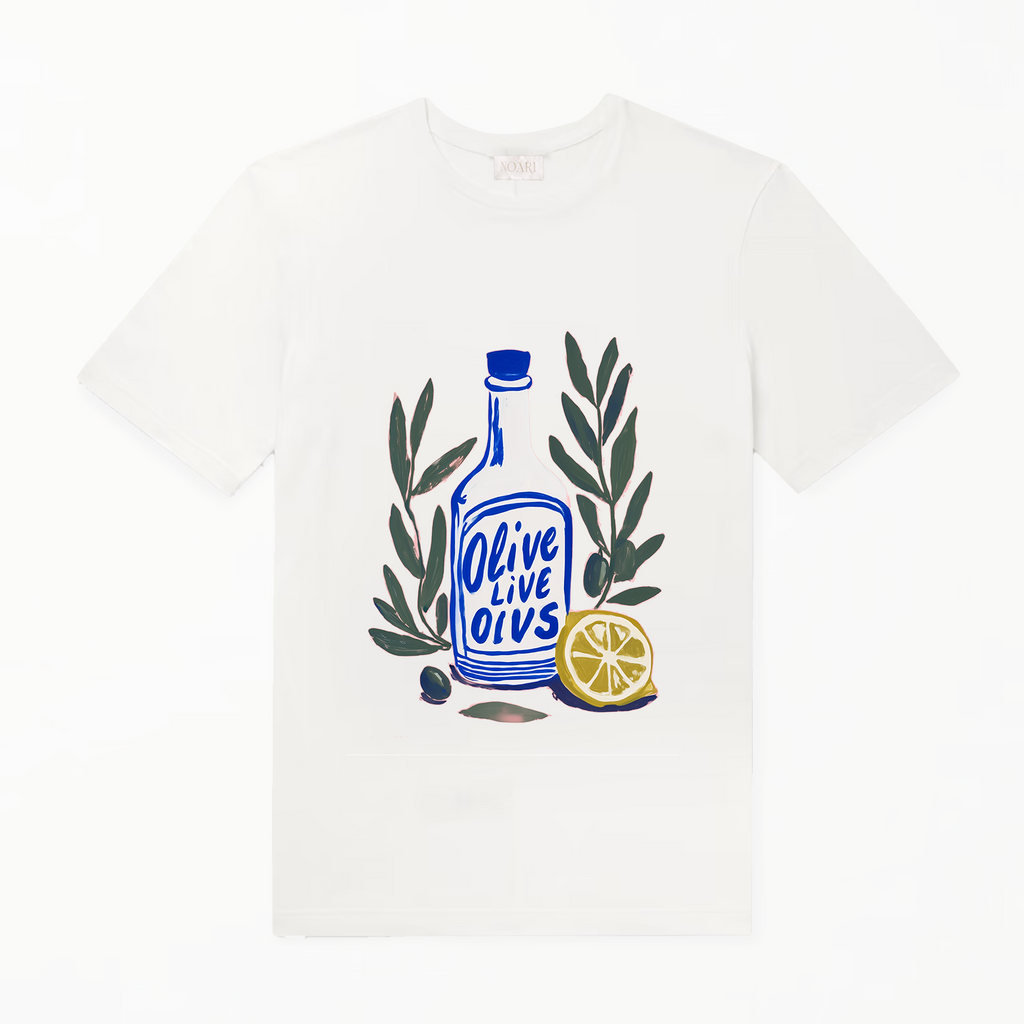 TShirt - Olive Bottle - White