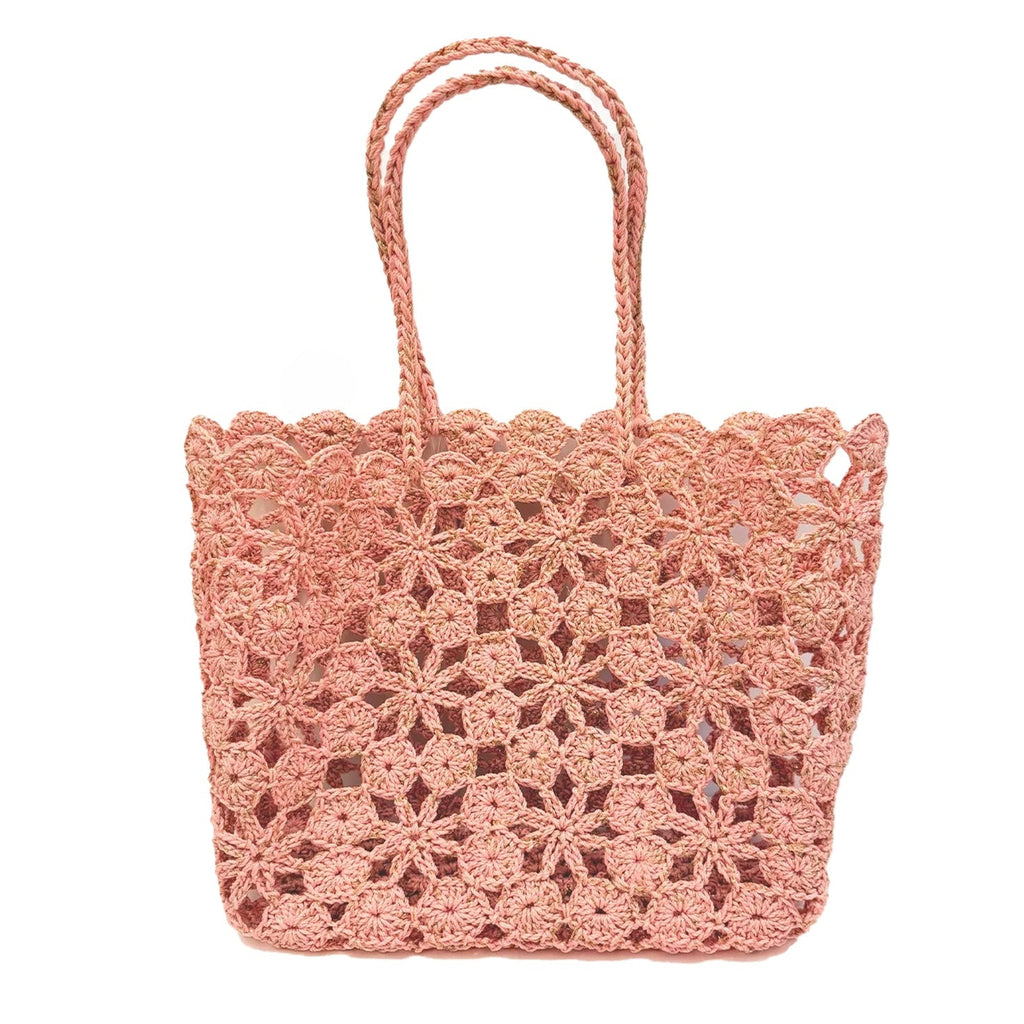 Tote Corallo Crochet - Pink Coral