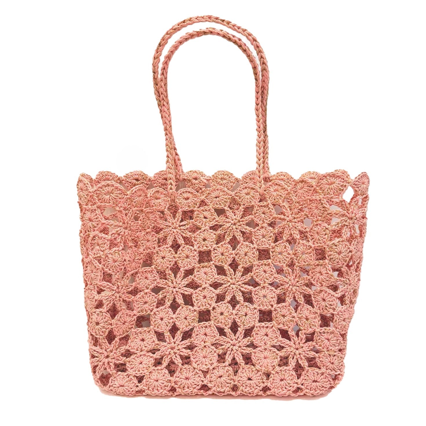 Tote Corallo Crochet - Pink Coral