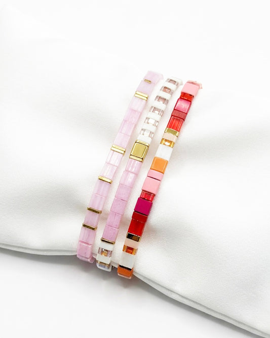 Tila Bracelet Stack - Rose