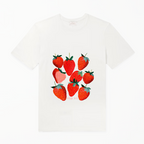 TShirt - Strawberries Berry Cute - White