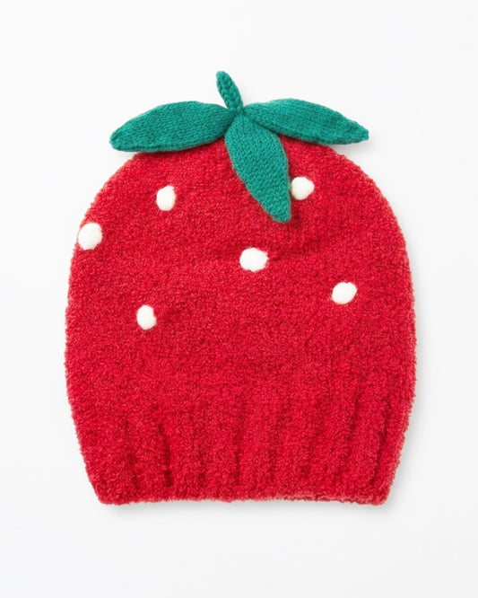 Knit Beanie - Strawberry