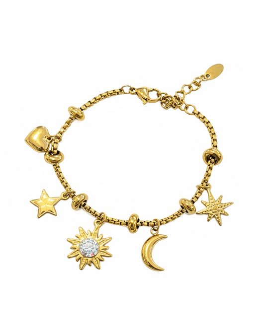 Sun Charm Bracelet