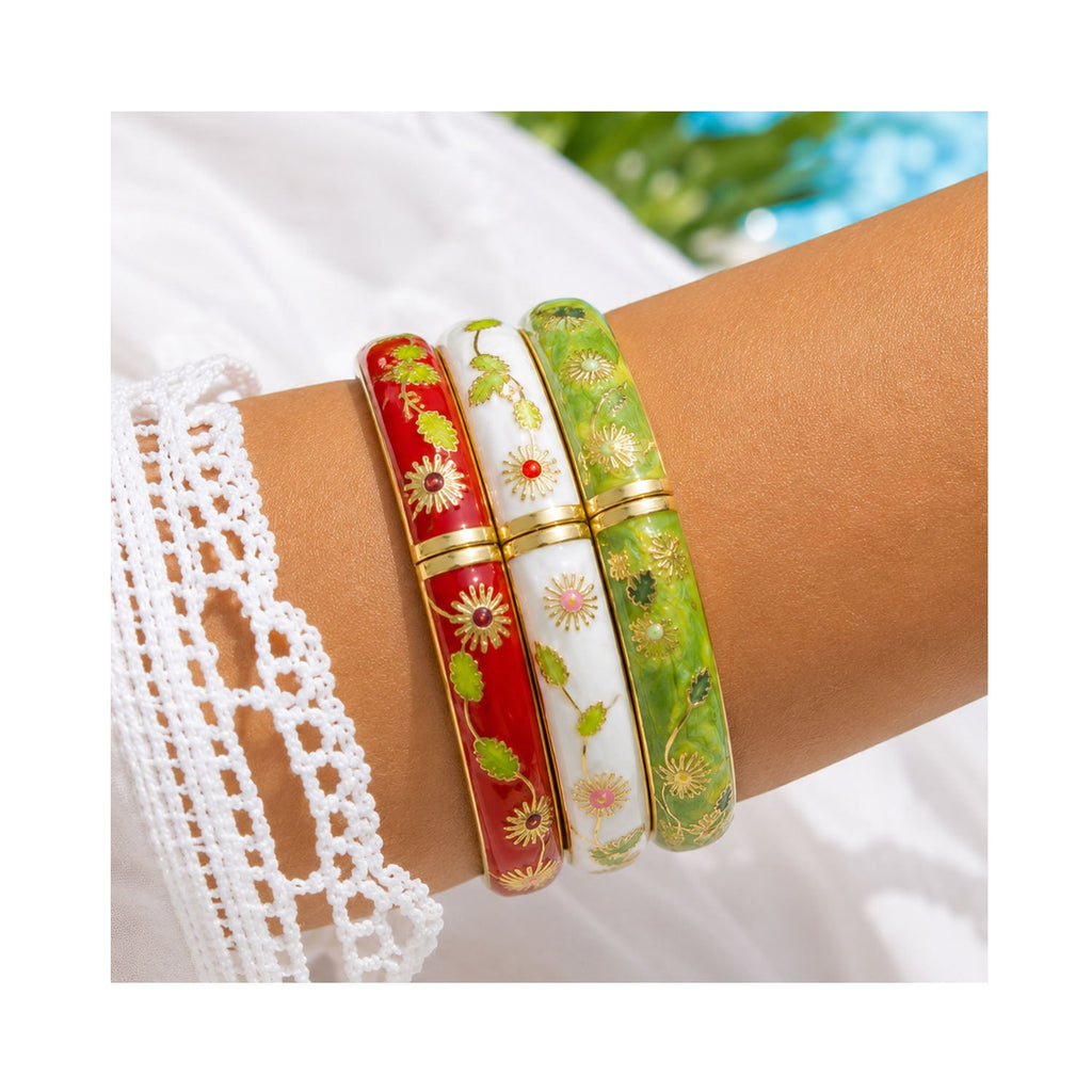 Bangle stack Green – Set of 3